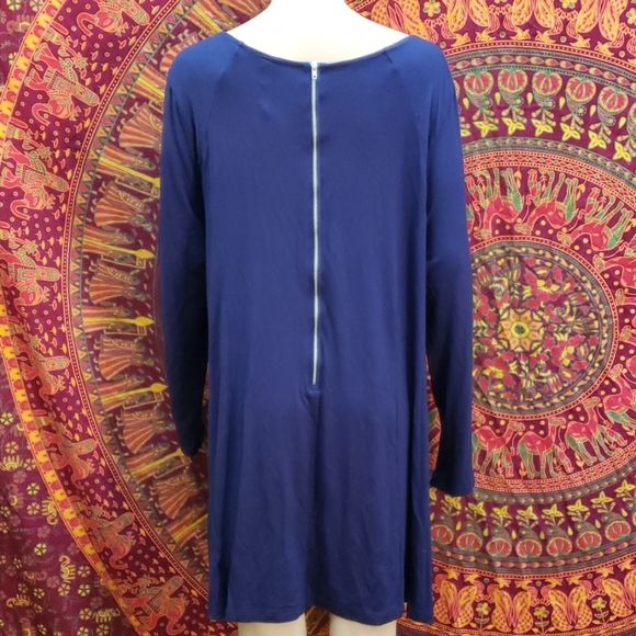 Navy zipper back tunic XL - Picture 3 of 5